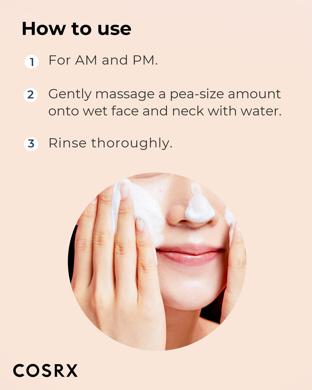 COSRX AC Collection Calming Foam Cleanser - Salicylic Acid Acne Cleanser (150ml) | Animal Testing Free