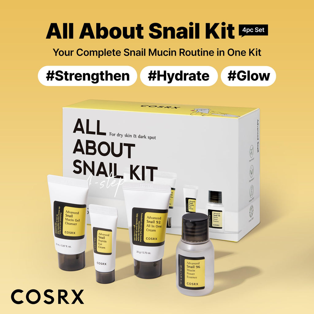 COSRX All About Snail Mucin Travel Set – 4-Piece Skincare Kit
