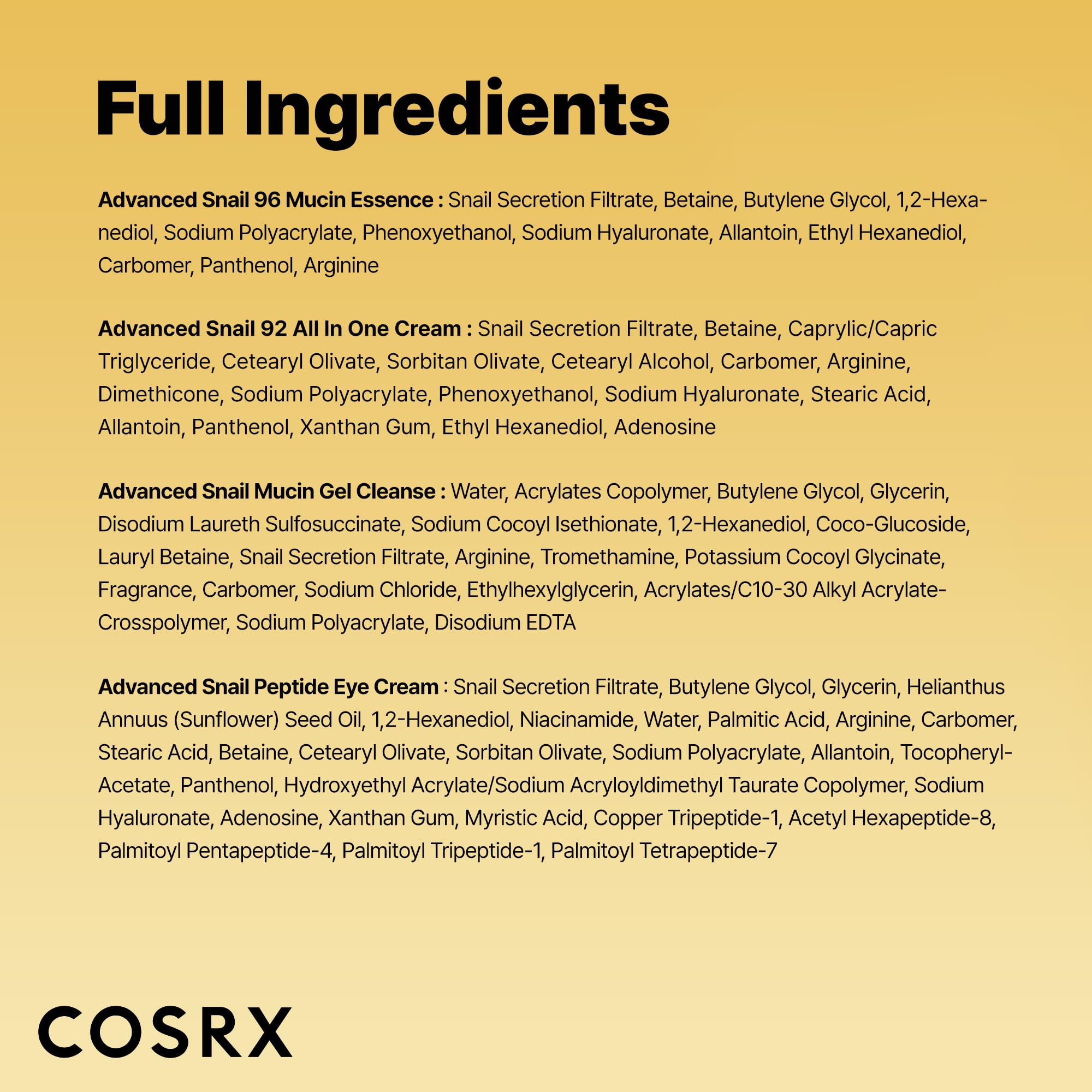 COSRX All About Snail Mucin Travel Set – 4-Piece Skincare Kit
