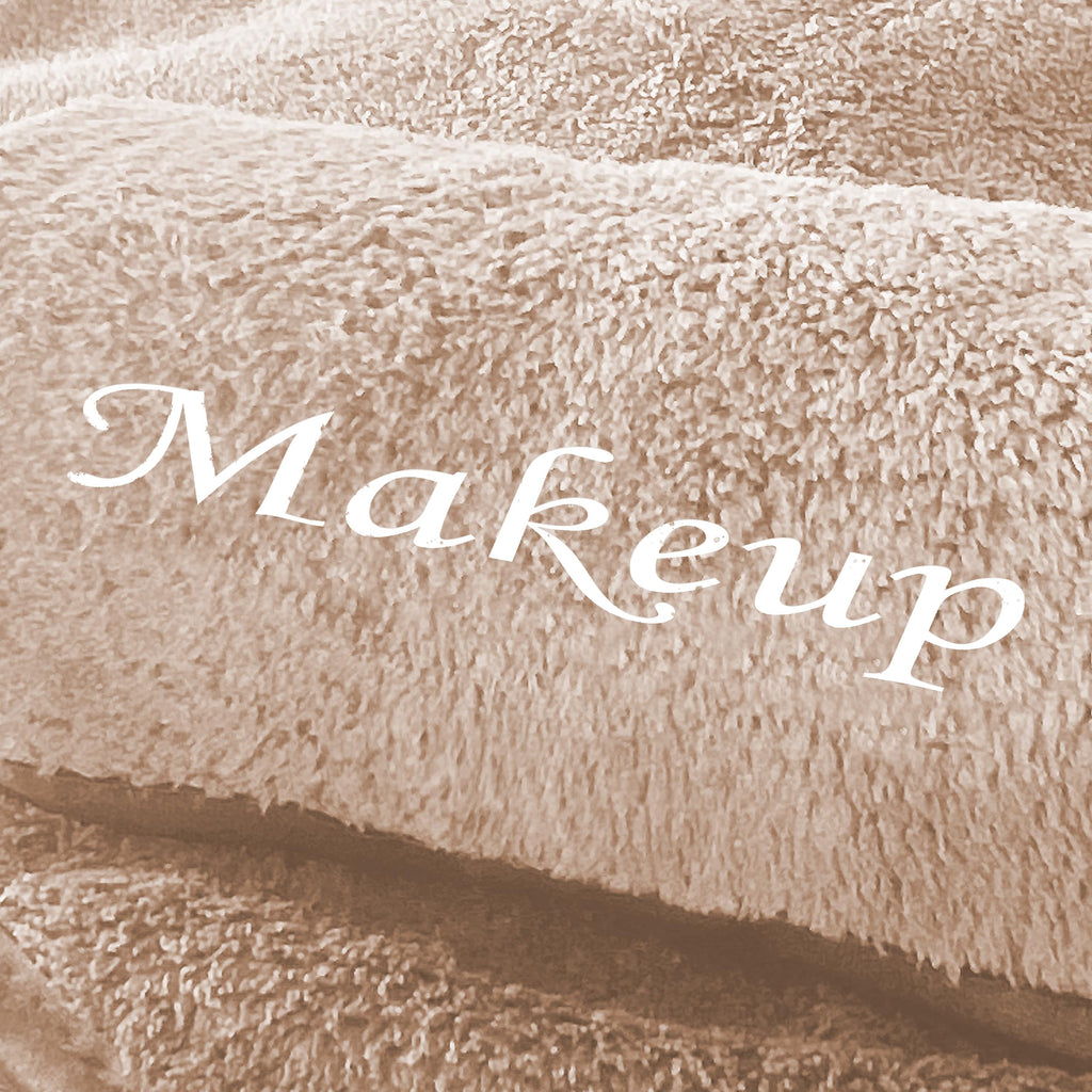 Cosy Family 10 Pack Makeup Remover Cloths - Soft Microfiber Facial Cleansing Cloths, 12x12 in, Brown