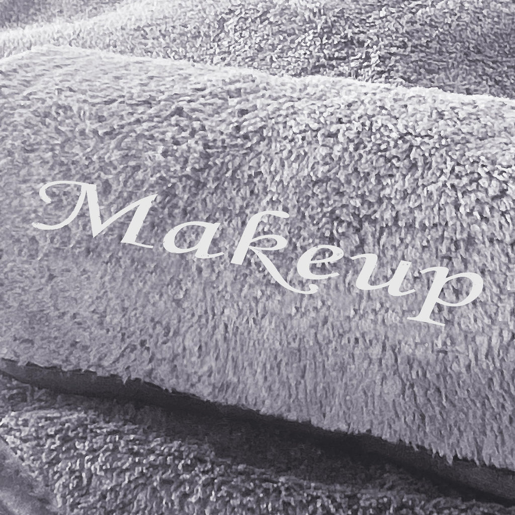 Cosy Family 10 Pack Makeup Remover Cloths - Soft Microfiber Facial Cleansing, 12x12 in, Grey