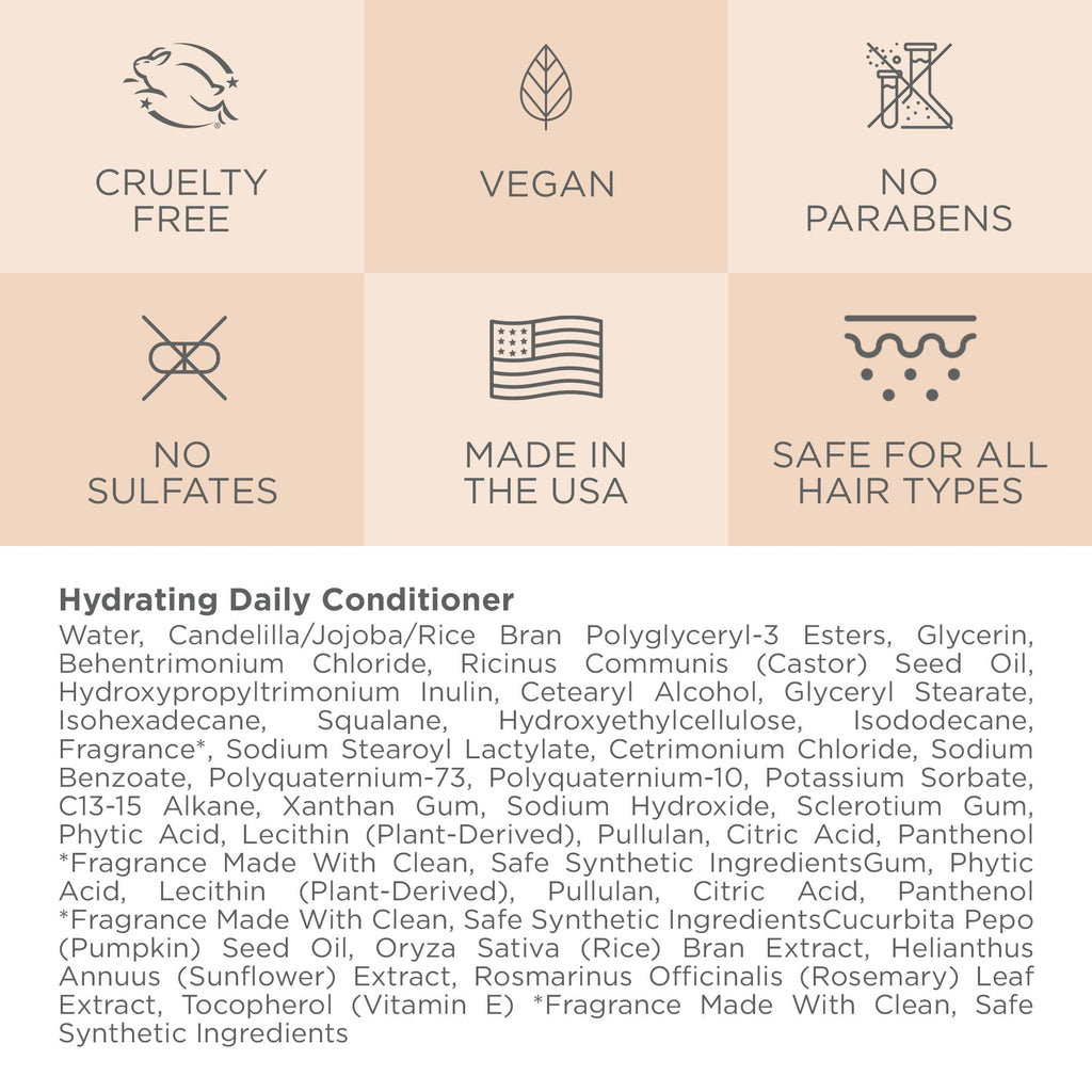 Cote Beauty Hydrating Conditioner – Detangles Effortlessly, Shiny Hair, Omega 6 & 9, Castor Seed Oil, Vegan & Cruelty-Free, 10 Fl Oz
