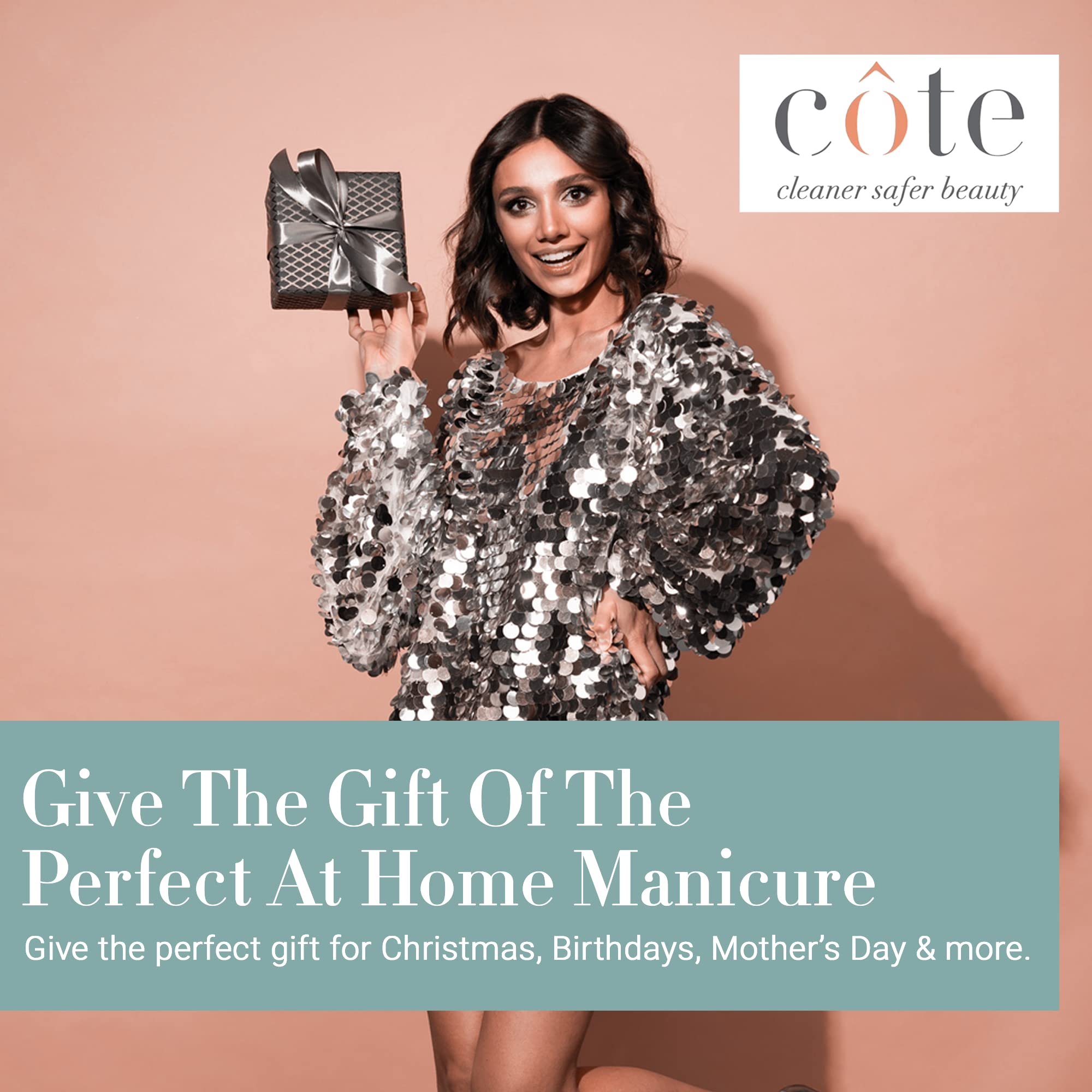 Côte Nail Polish No.122 Caramel Clay Brown – Quick Dry, Vegan, Cruelty-Free, Chip-Resistant (0.4 oz)
