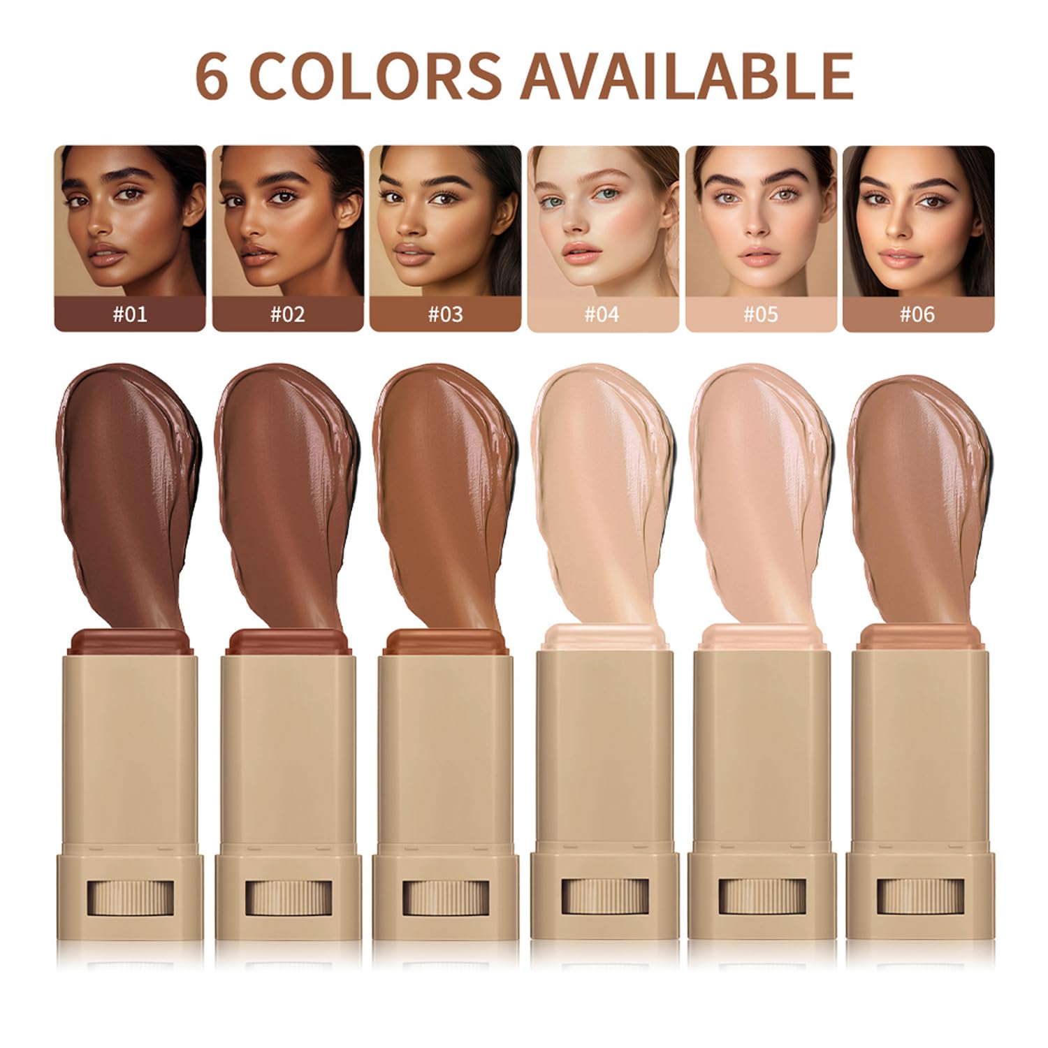 Covebalm Beauty Skin Tint – 6-Shade Foundation Stick for Black Women