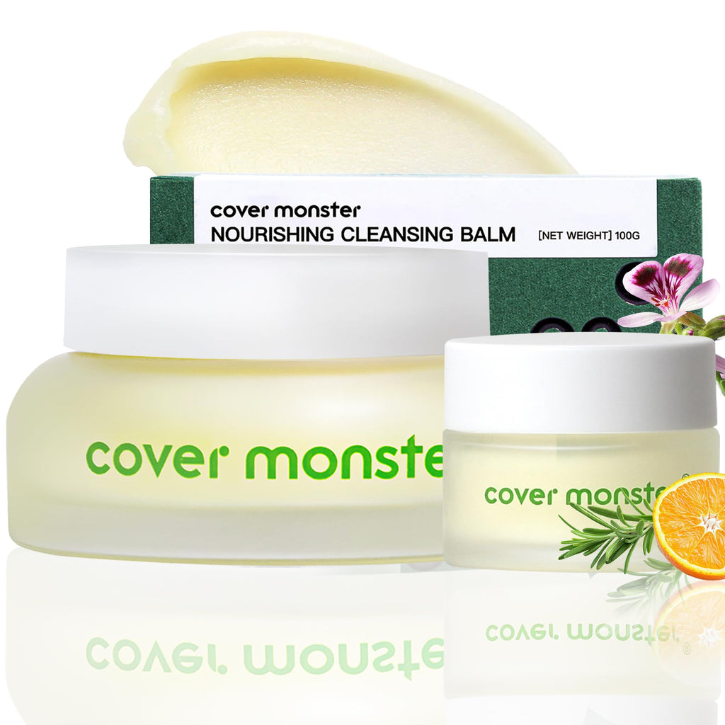 COVER MONSTER Cleansing Balm – Gentle Makeup Remover for Waterproof Makeup & Sunscreen