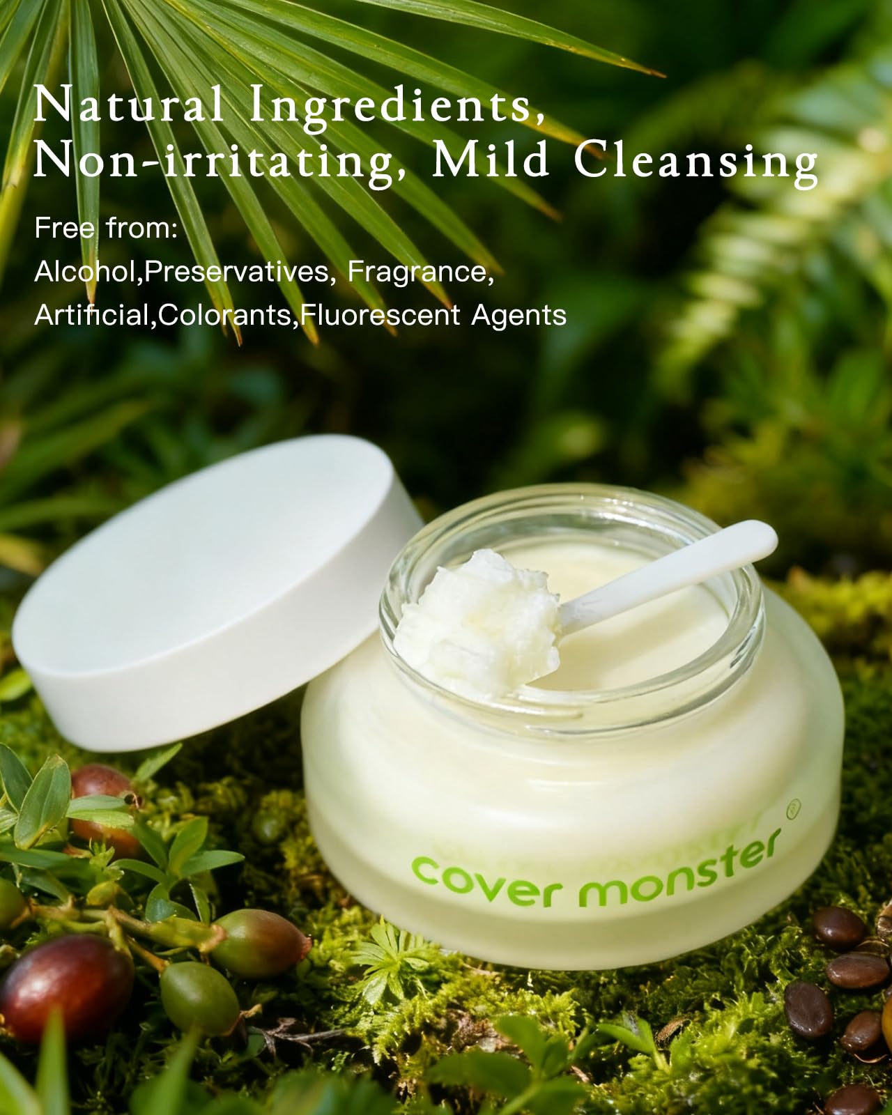 COVER MONSTER Cleansing Balm – Gentle Makeup Remover for Waterproof Makeup & Sunscreen