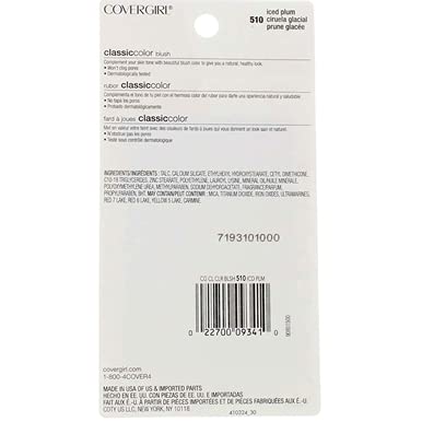 CoverGirl Classic Color Blush Iced Plum [510] – 0.3 oz (Pack of 3)
