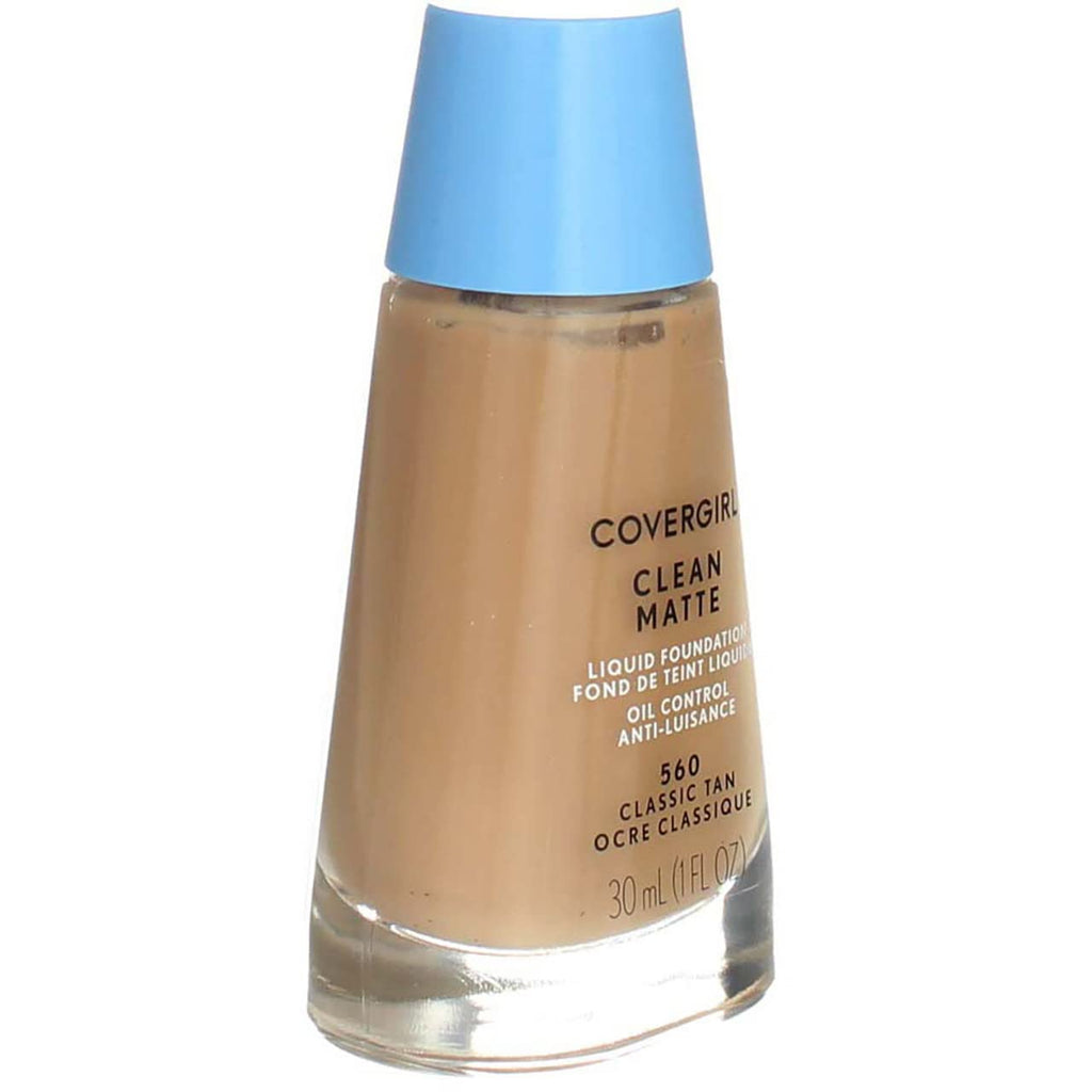 CoverGirl Clean Classic Tan Matte 560 Oil Control Liquid Makeup - 2 Per Case | ATAZUA