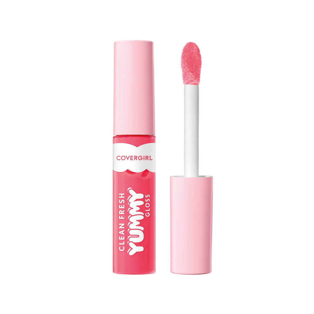COVERGIRL Clean Fresh Yummy Gloss – Vegan Lip Gloss, Glamingo Pink