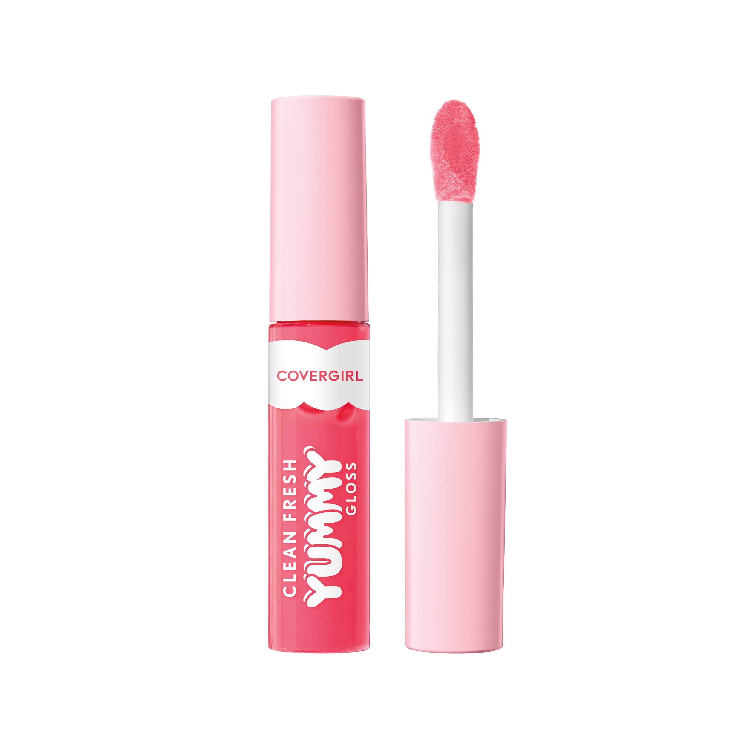 COVERGIRL Clean Fresh Yummy Gloss – Vegan Lip Gloss, Glamingo Pink