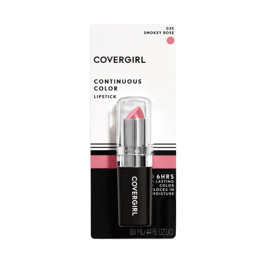 COVERGIRL Continuous Color Lipstick Smokey Rose 035 – 6-Hour Wear & Moisture