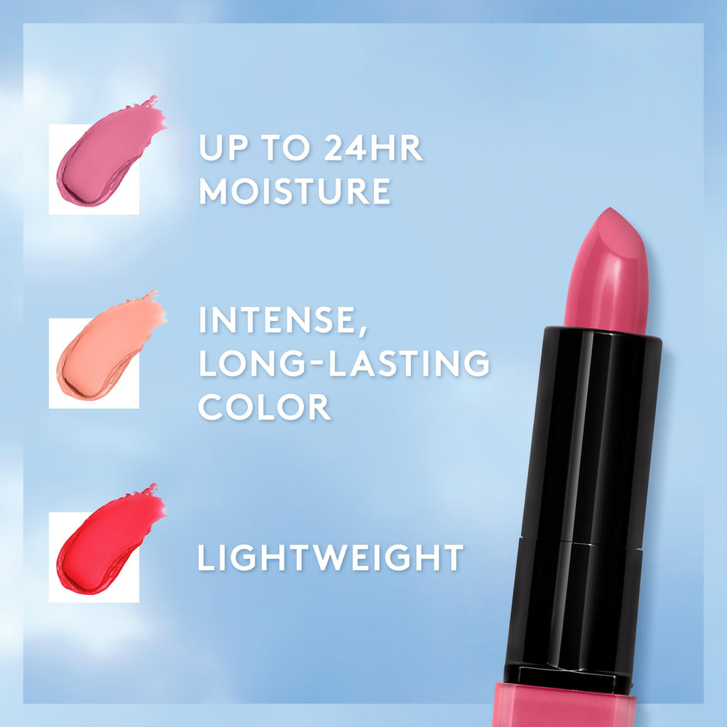 CoverGirl Exhibitionist Cream Lipstick Coral Dreams – Bold Color, Hydration