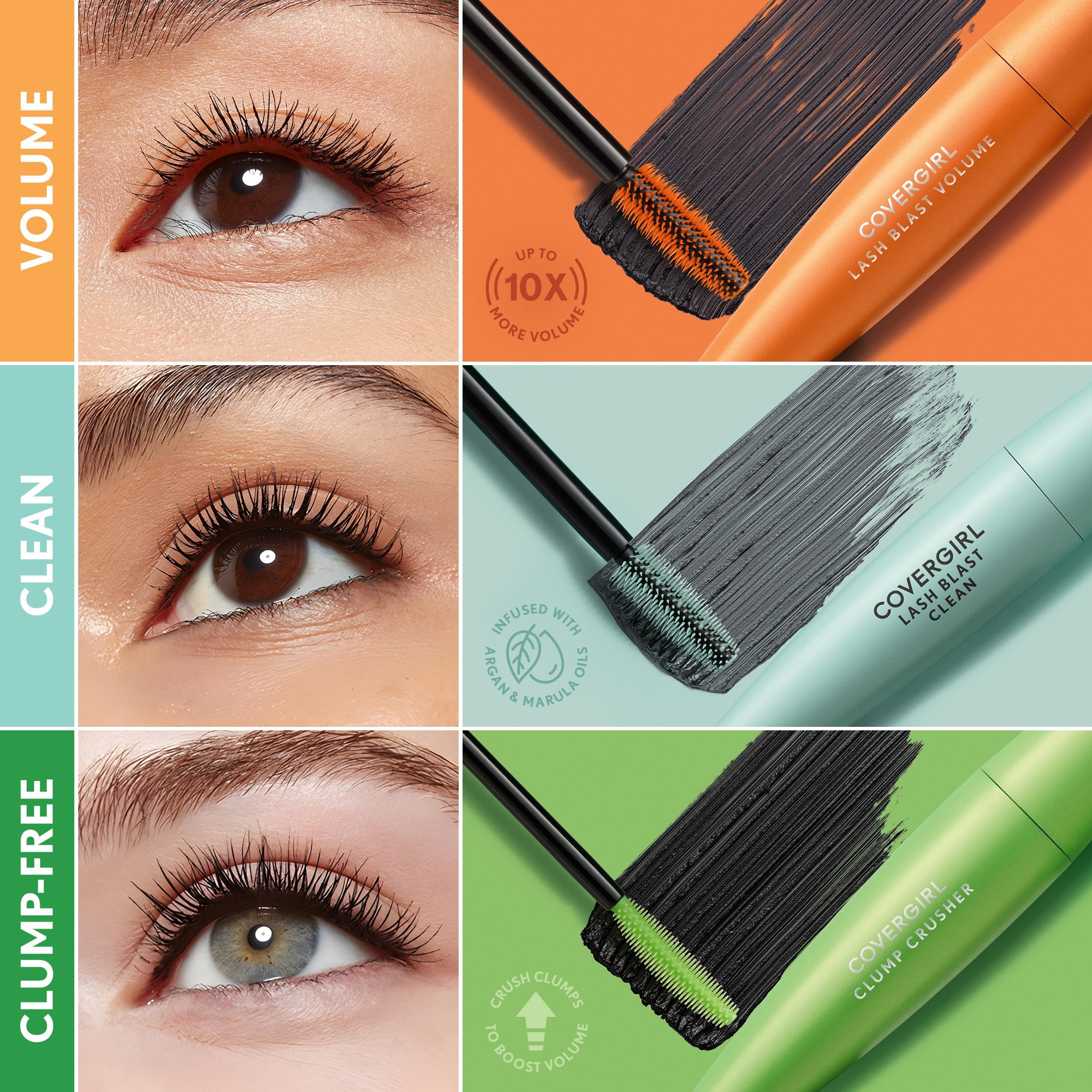 COVERGIRL Lash Blast Volume Mascara Waterproof + Perfect Point Plus Eyeliner Pencil Twin Pack — Very Black & Black Onyx
