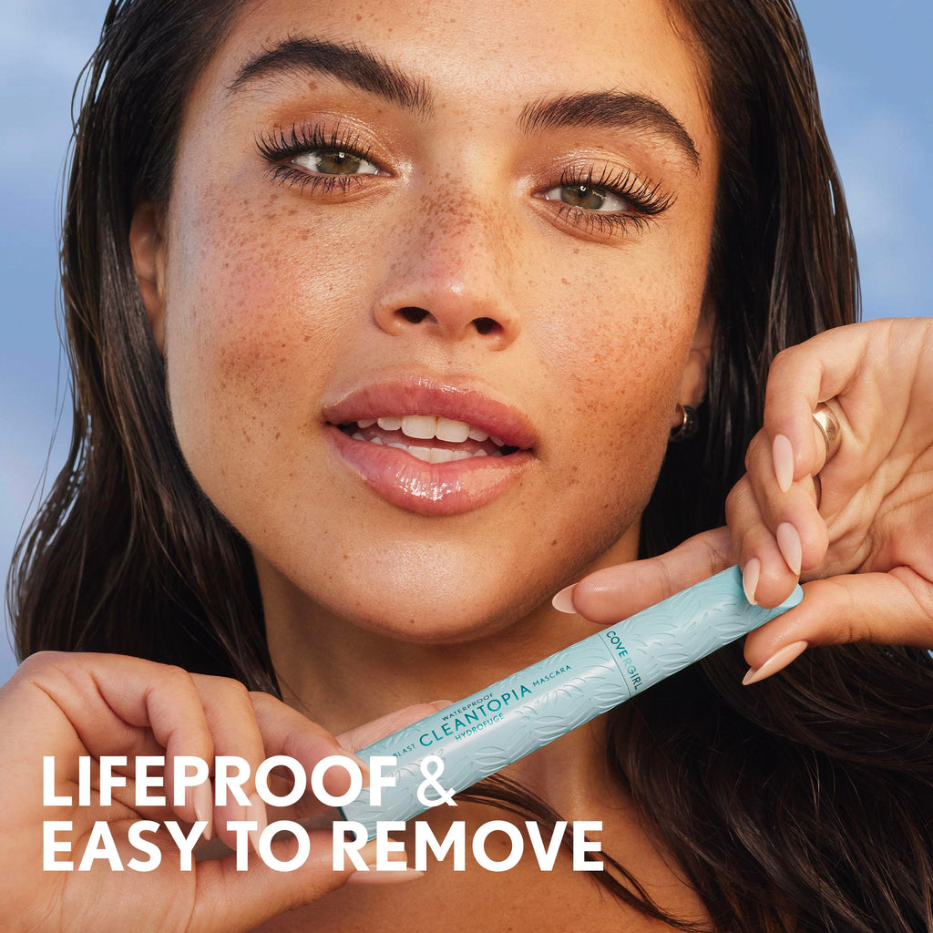 CoverGirl Lash Blast Cleantopia Waterproof Mascara – Volumizing, Transfer-Proof, Aloe Leaf Extract & Vitamin E