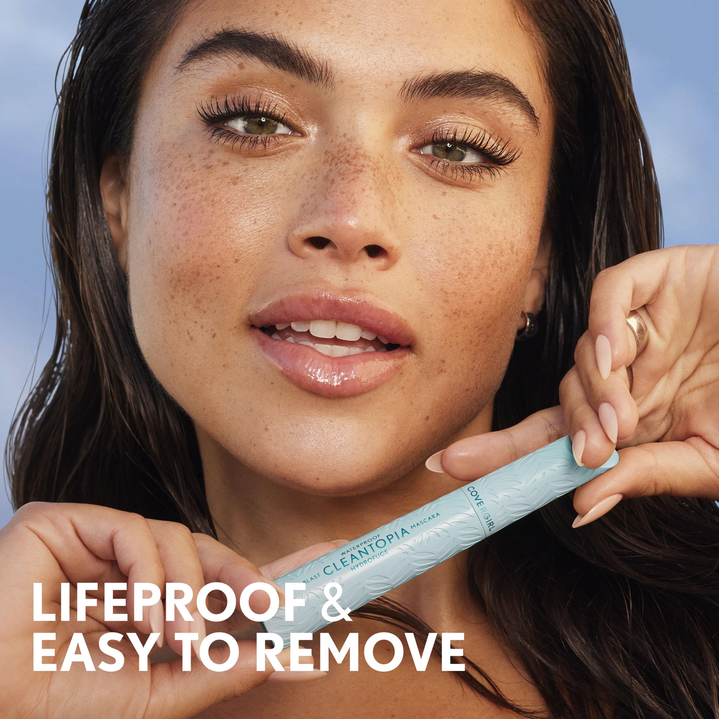 CoverGirl Lash Blast Cleantopia Waterproof Mascara – Volumizing, Transfer-Proof, Aloe Leaf Extract & Vitamin E