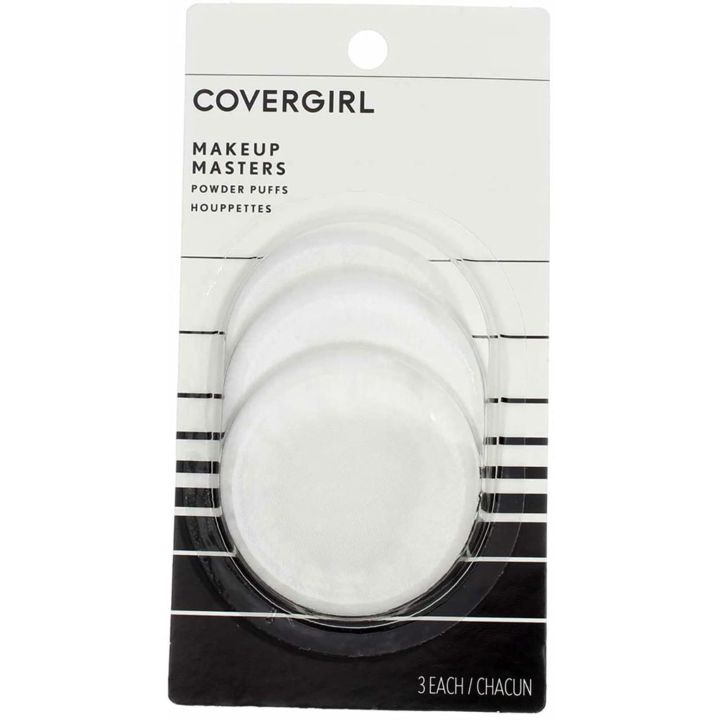 COVERGIRL Makeup Masters Powder Puffs, 3 ct, 2 pk | Velvety Soft Replacement Puffs