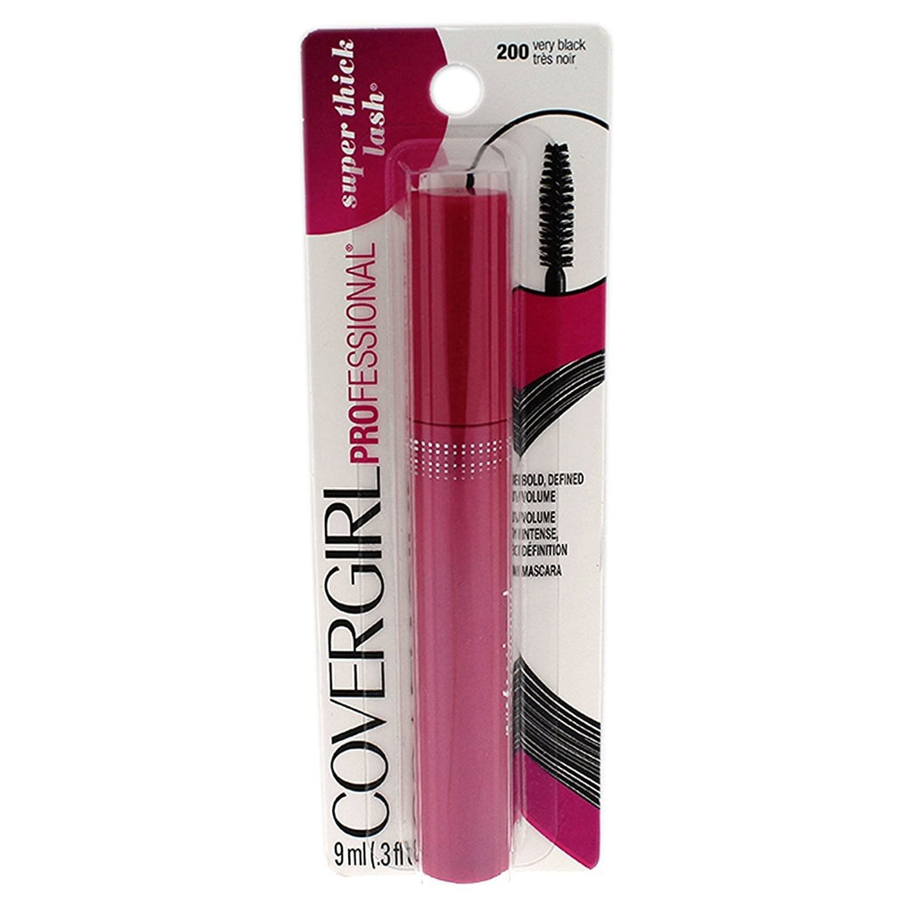 CoverGirl Professional Super Thick Lash Mascara – Waterproof, Very Black, 0.3 fl oz
