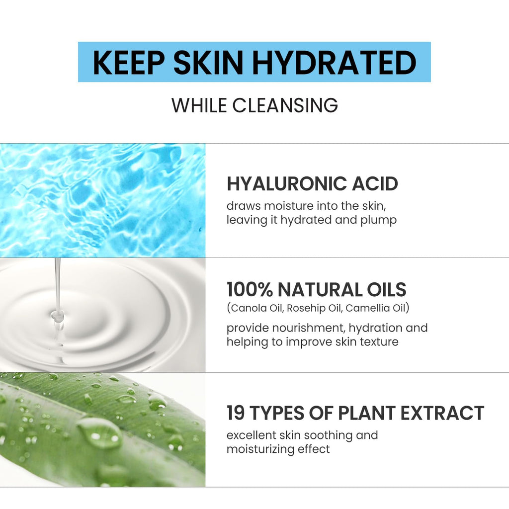 coxir Ultra Hyaluronic Cleansing Oil – Hydrating Korean Facial Cleanser (Pack of 2)