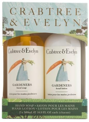 Crabtree & Evelyn Gardeners Hand Soap and Hand Lotion Duo – Gentle Cleansing & Hydration for Outdoor Hands
