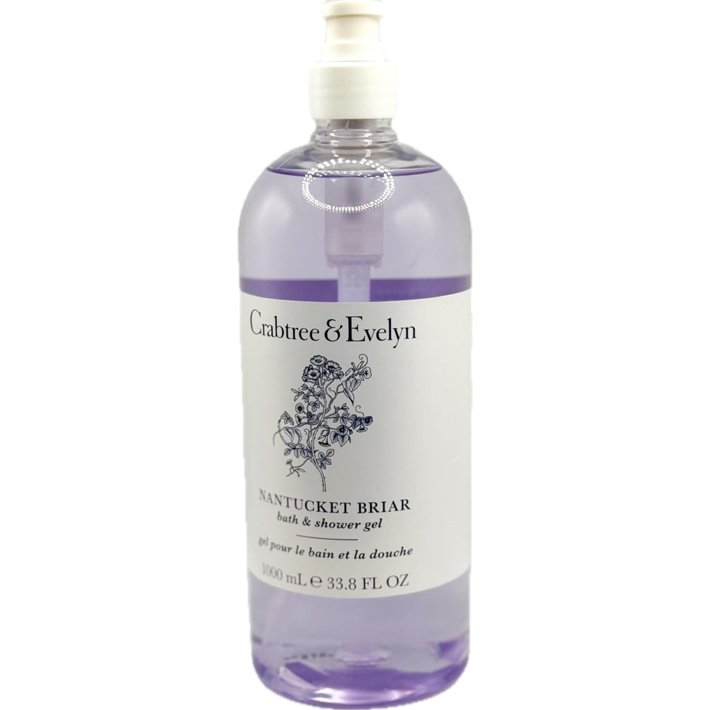 Crabtree & Evelyn Nantucket Briar Bath and Shower Gel – 33.8 oz Pump Bottle