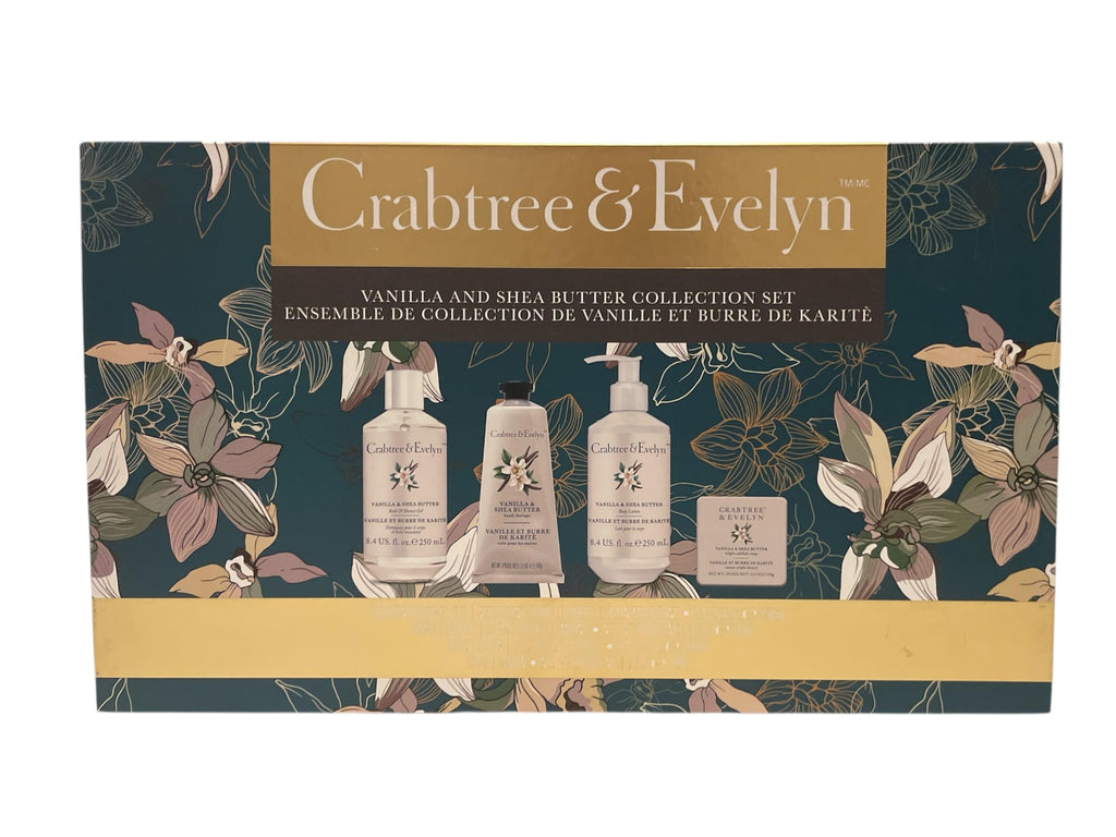 Crabtree & Evelyn Summer Hill Collection Set – Bath & Shower Gel, Body Lotion, Hand Therapy & Soap