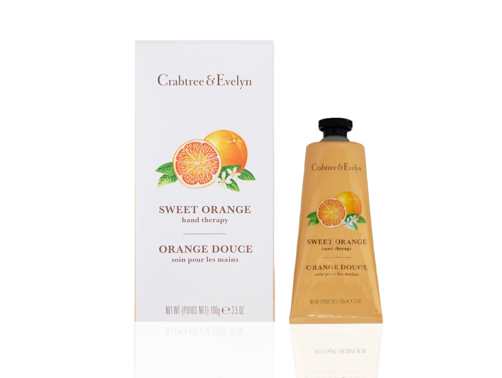 Crabtree & Evelyn Sweet Orange Hand Therapy – Nourishing Hand Cream, 3.5 fl oz / 100 ml