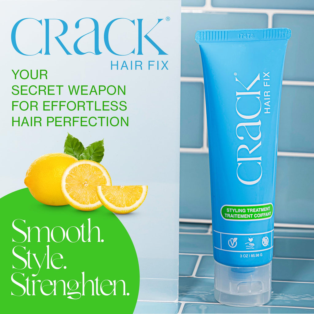 Crack Hair Fix Styling Cream – Multi-Task Leave-In, Frizz & Heat Protection (Pack of 3)