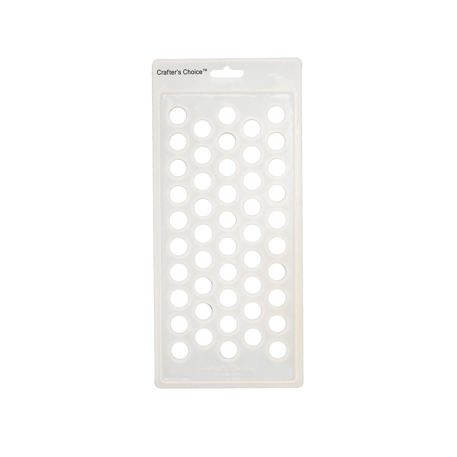 Crafter's Choice Lip Balm Tube Filling Tray – Silicone Round Tray for Filling Lip Balm Tubes and Cosmetic Products – 3001