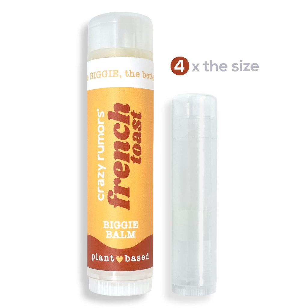 Crazy Rumors Biggie French Toast Lip Balm – 0.6 oz All Natural Plant-Based Lip Care