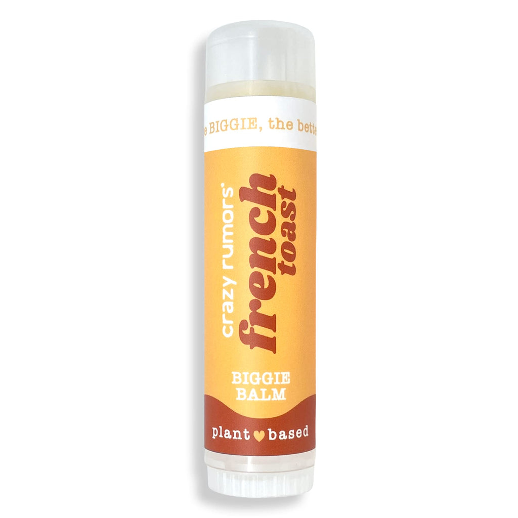 Crazy Rumors Biggie French Toast Lip Balm – 0.6 oz All Natural Plant-Based Lip Care