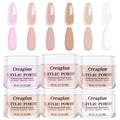 Creaglam Acrylic Nail Powder Kit – 6 Colors for French & 3D Nail Art, No Lamp