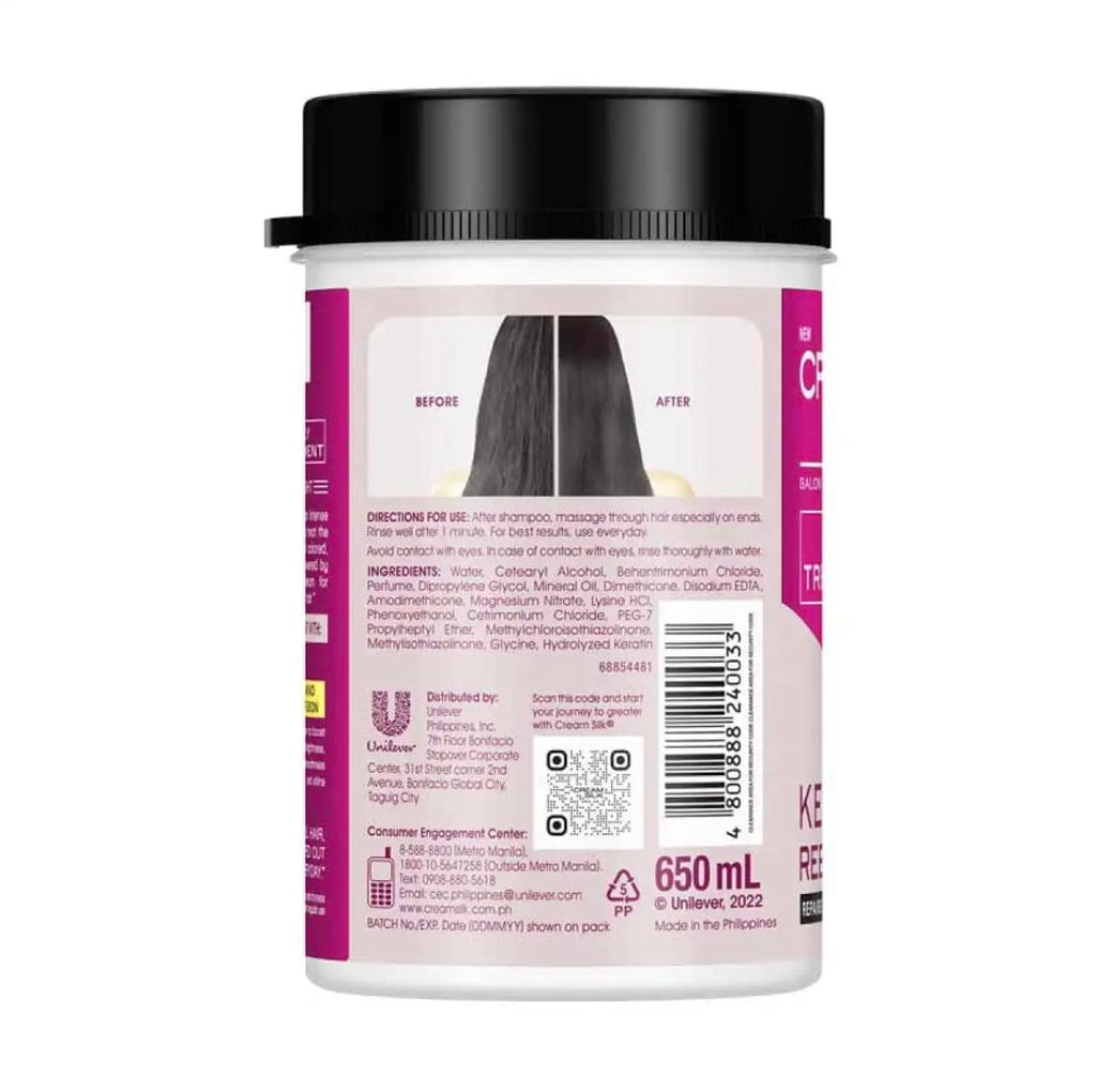 Cream Silk Daily Treatment Keratin Rebond Straight – 650ml