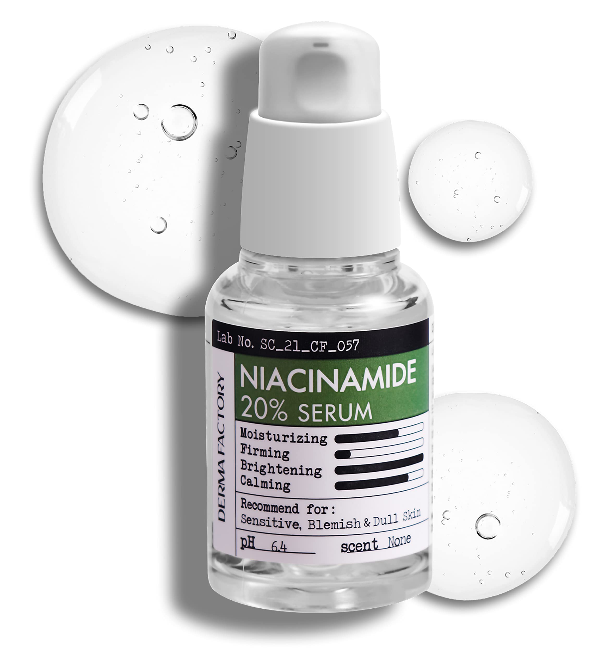CrediThink Niacinamide 20% Serum with Damask Rose Water – Fragrance-Free, Pore-Minimizing (1 oz)