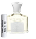 creed aventus body oil samples - alcohol free