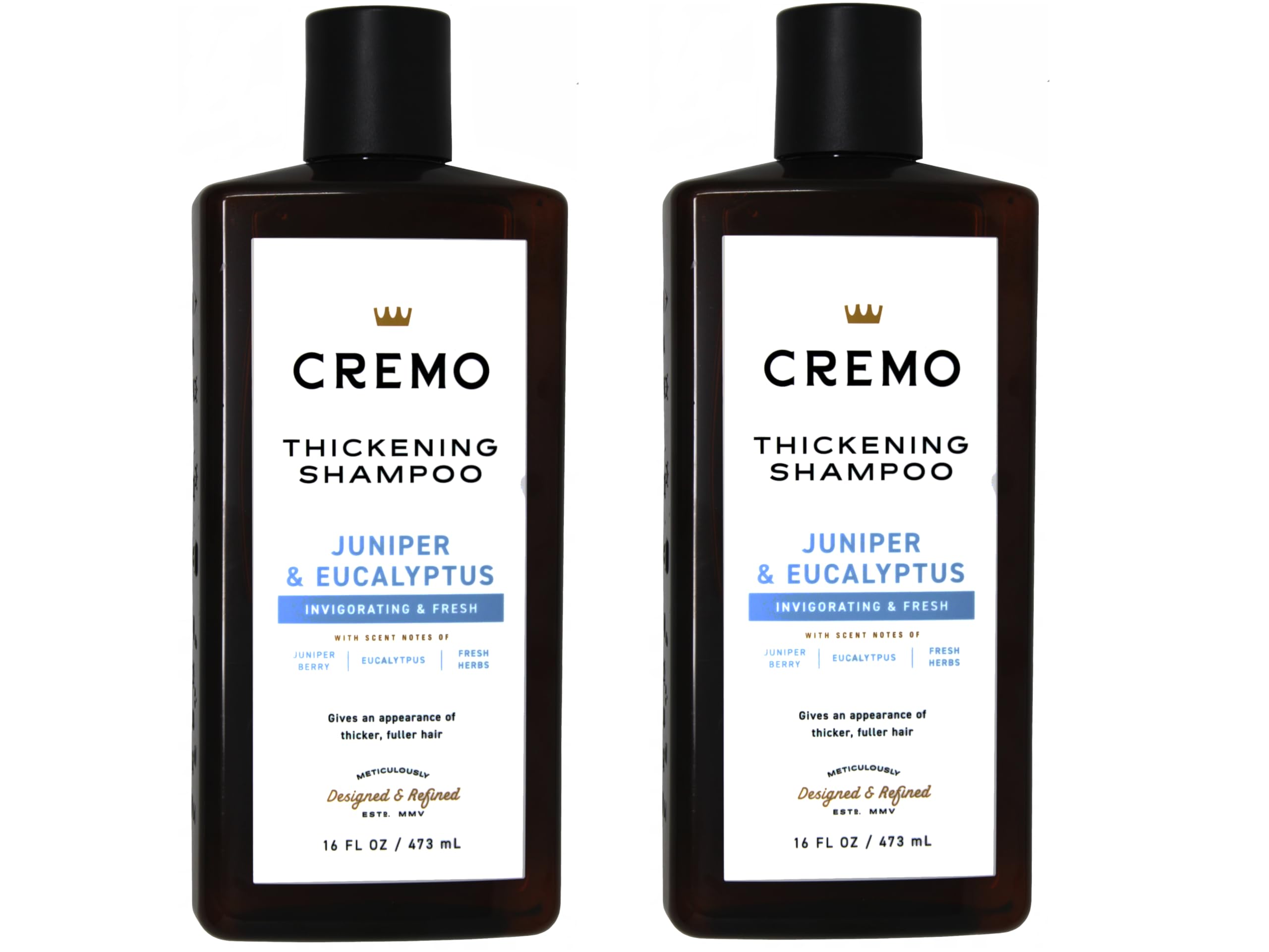 Cremo Barber Grade Juniper & Eucalyptus Thickening Shampoo – 2-Pack