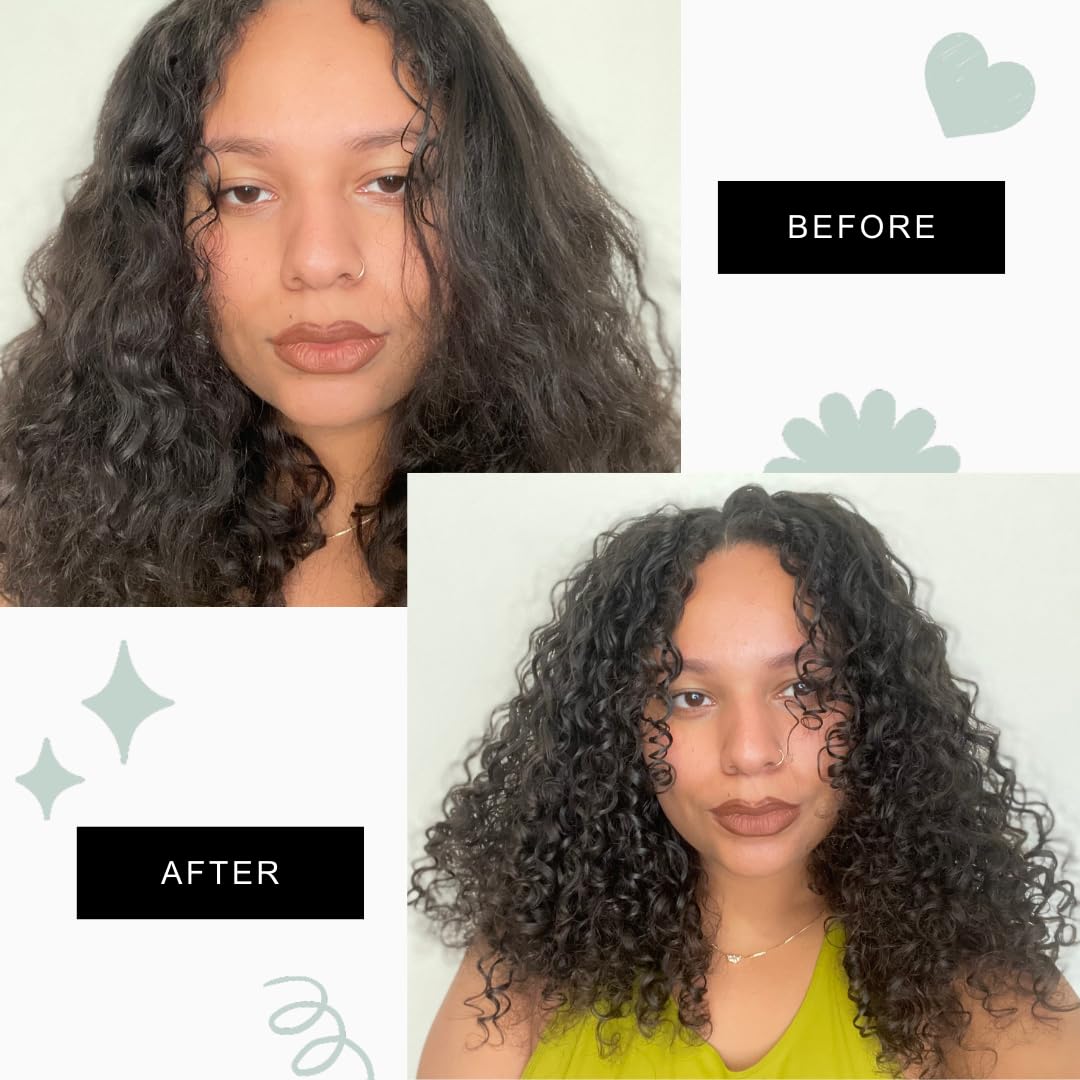 Cricri Curls Wash N Go 2-in-1 Conditioning Shampoo & Conditioner for Curly Hair - Paraben Free & Sulfate Free, 8 oz