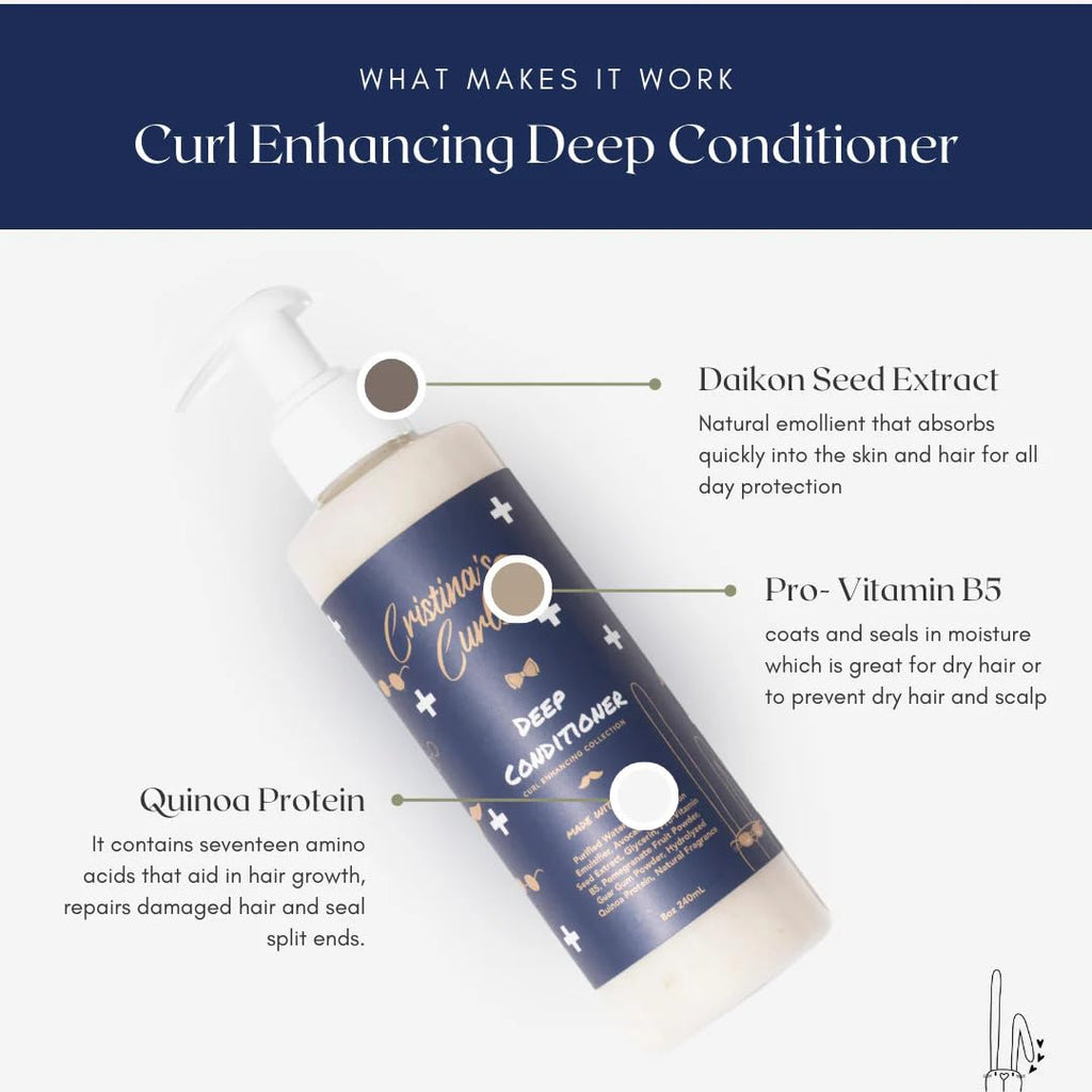 Cristina's Curls Kids Curl Shampoo & Conditioner Set – Hydrate & Detangle