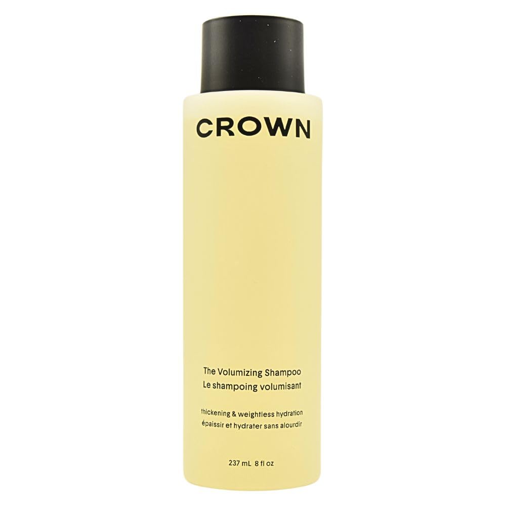 CROWN AFFAIR Volumizing Shampoo – Lightweight Gel Cleanser for Oily, Flat Hair with Rice Protein & Tsubaki Oil