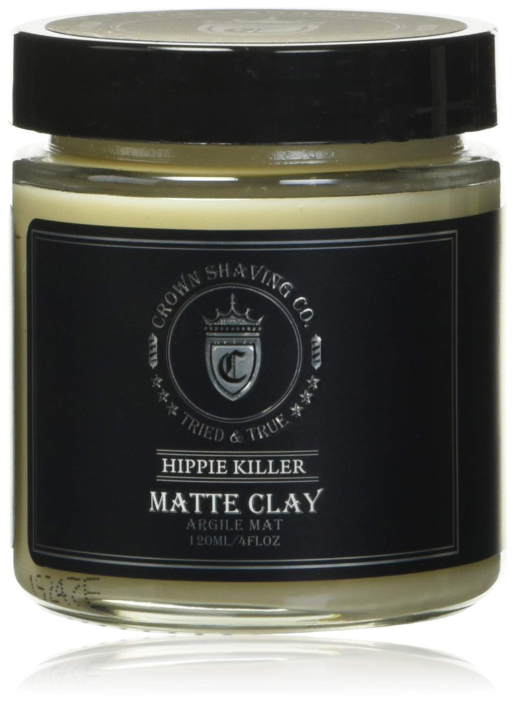 Crown Shaving Hippie Killer Matte Styling Clay — Lightweight, Natural Matte Finish, 4 oz