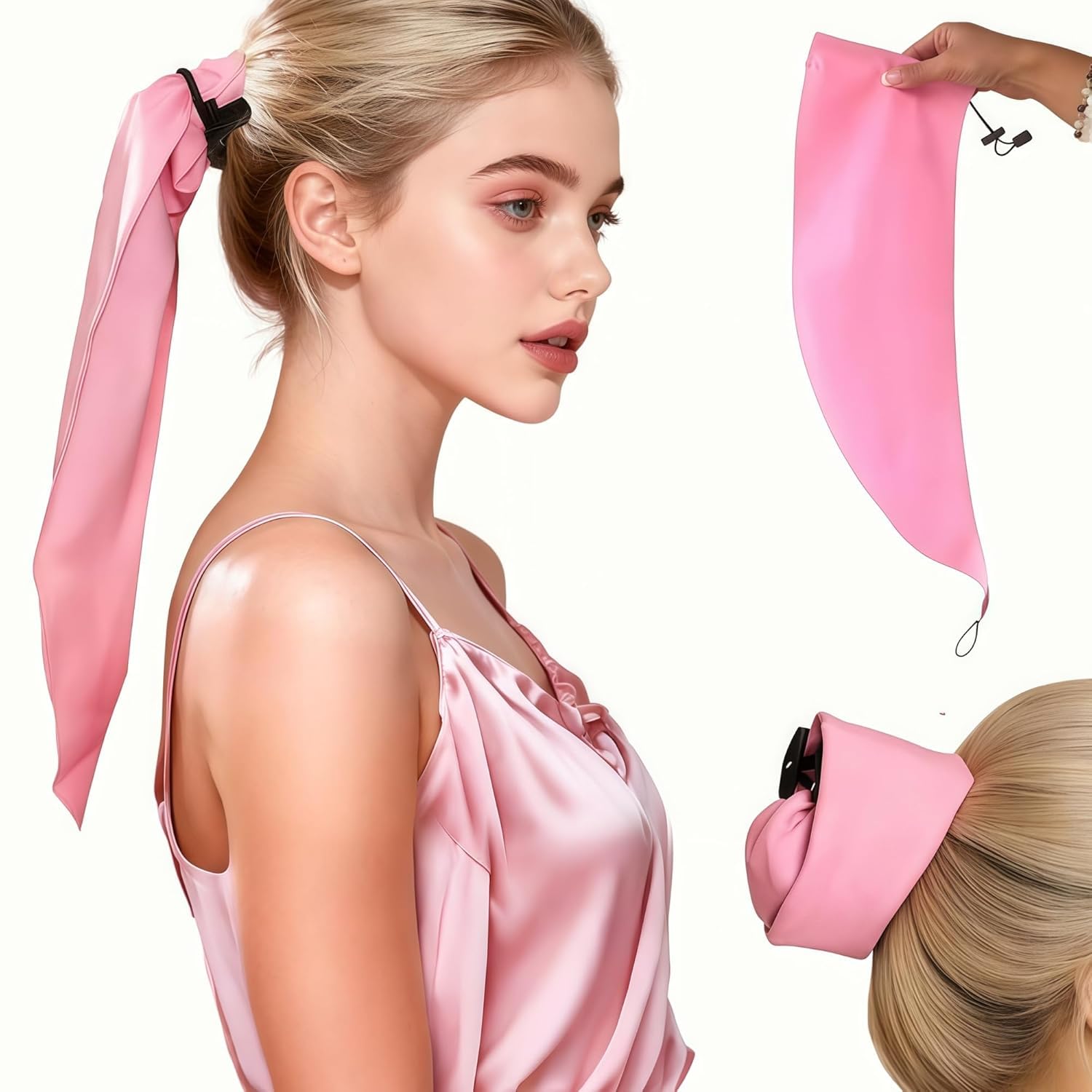 Crown Washing Shower Cap Ponytail – Adjustable, Reusable Hair Protector (2PC)