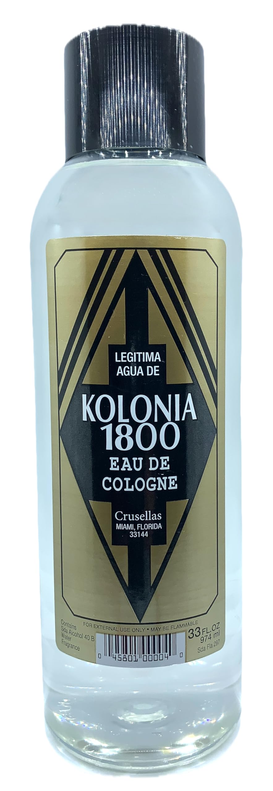 Crusellas Legitima Cologne Water 1800 Natural Splash – 33 fl oz