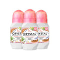 Crystal Essence Crystal Deodorant Essence Roll-On Coconut Vanilla 2.25oz – 3 Pack