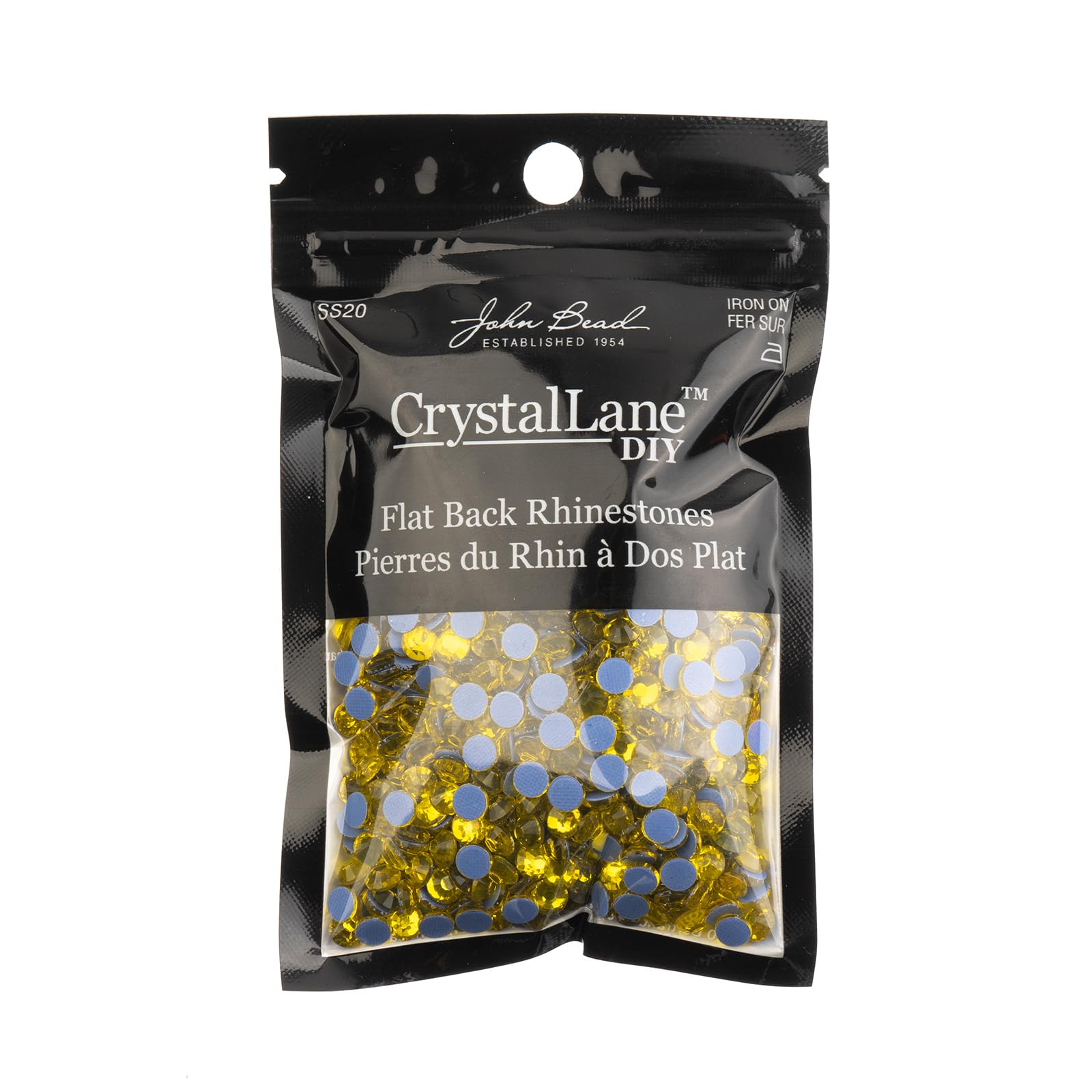 Crystal Lane Diy Flat Back Hotfix Rhinestones ss20 Citrine 4.7mm - 1440pcs