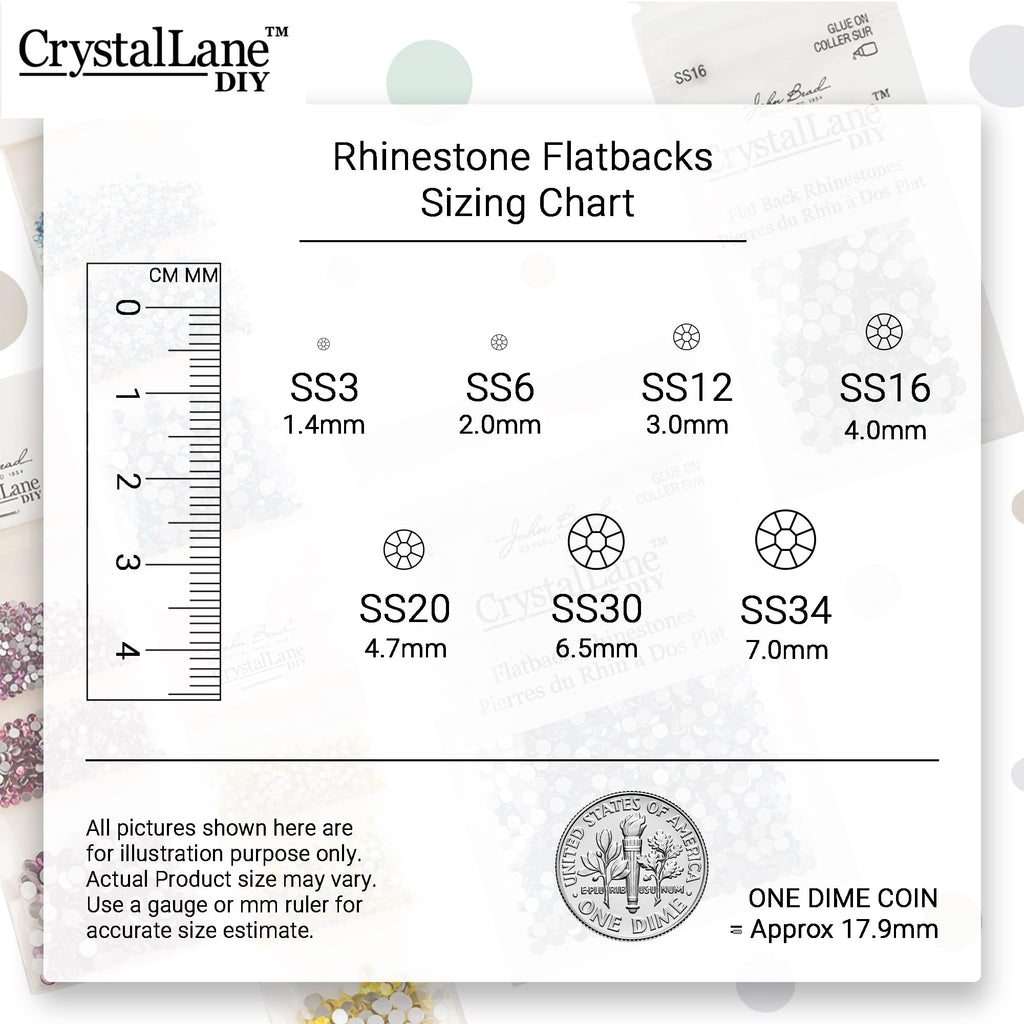 Crystal Lane Diy Flat Back Hotfix Rhinestones ss20 Hematite 4.7mm (1440pcs)