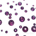 Crystal-Wholesale AMETHYST 204 Swarovski Flat Backs No Hotfix – 144 pcs, Mixed Sizes ss5-ss30
