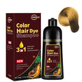 CSFDXD Golden Brown Hair Dye Shampoo 3-in-1 – Root Touch Up, 500ml