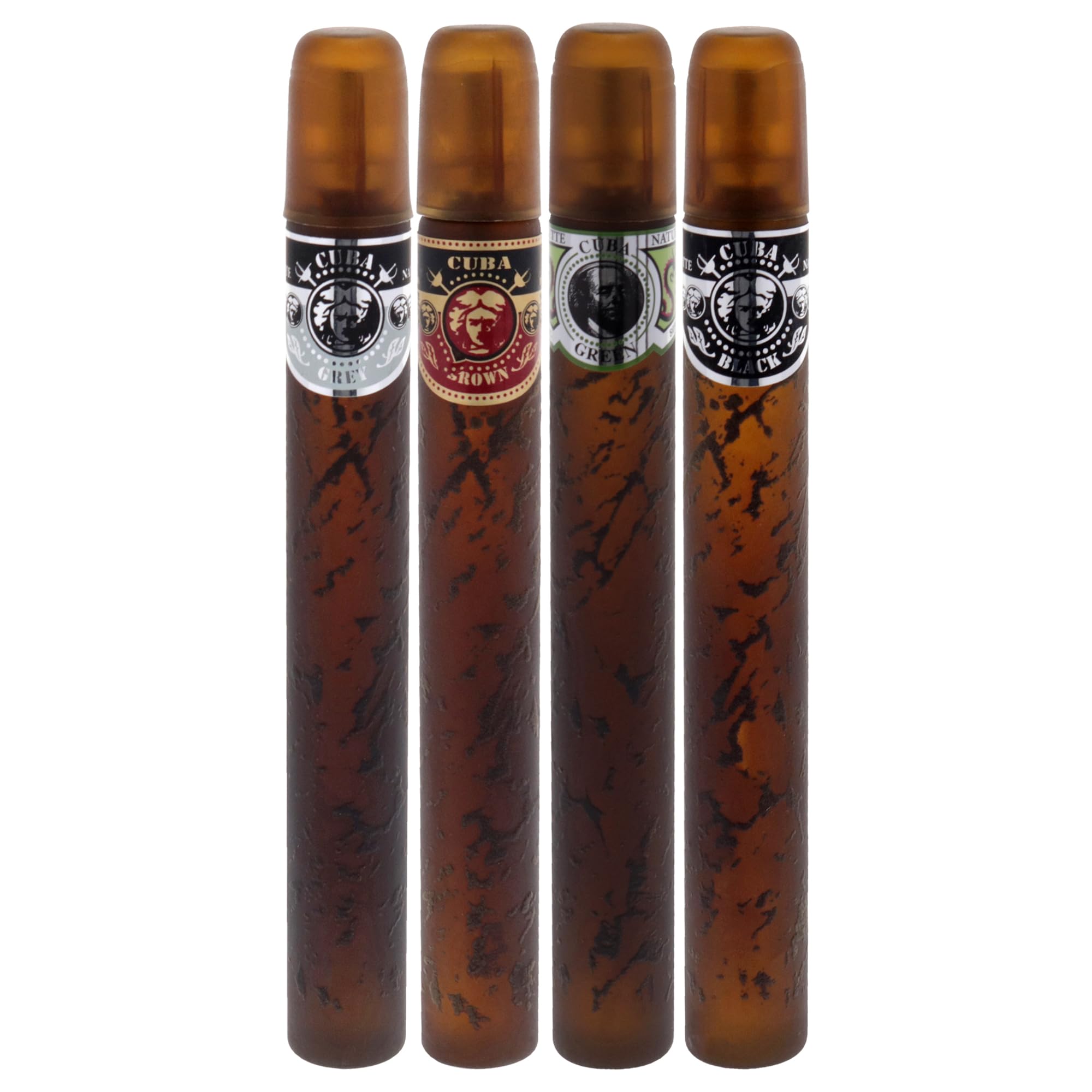 CUBA AMERICA 4-Piece SET – 4x35 ml (Black, Brown, Green, Grey)