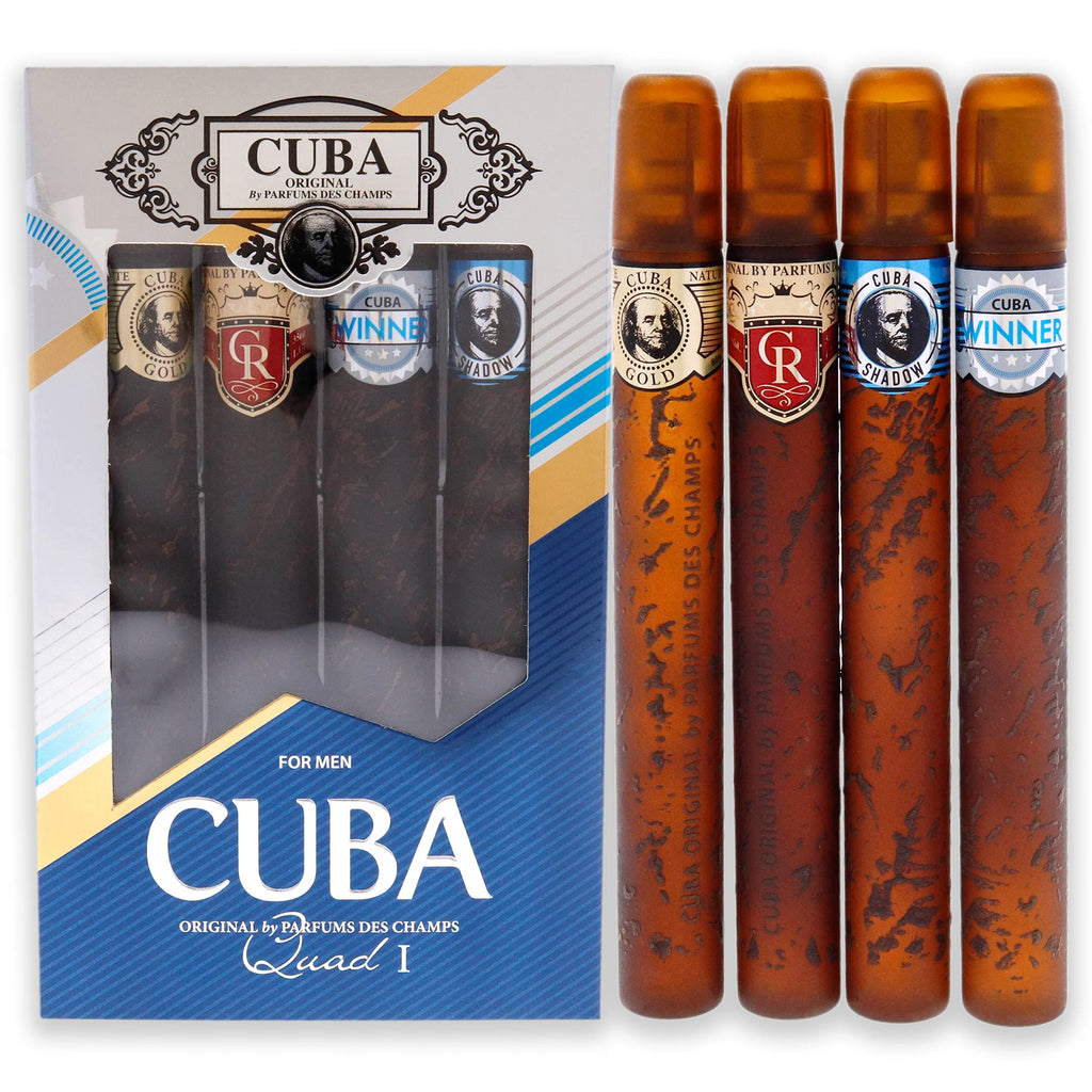 Cuba Men's Variety Gift Set Fragrances 5425039221113 | Long-Lasting Woody Aromatic Scents