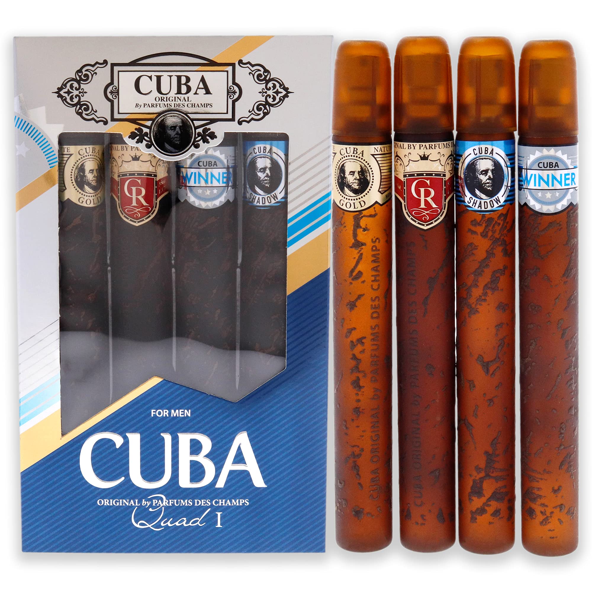 Cuba Men's Variety Gift Set Fragrances 5425039221113 | Long-Lasting Woody Aromatic Scents