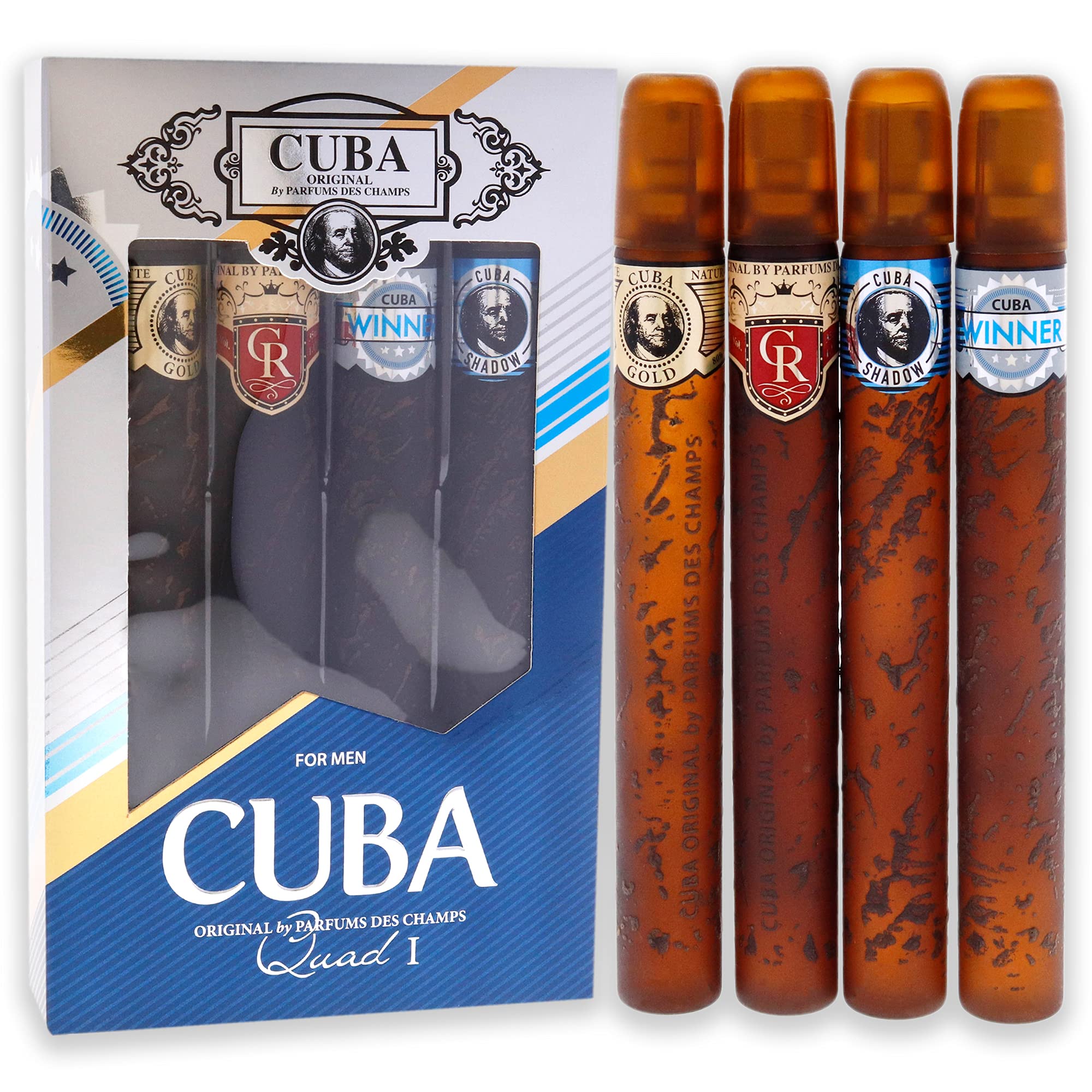 Cuba Men's Variety Gift Set Fragrances 5425039221113 | Long-Lasting Woody Aromatic Scents